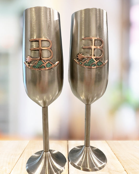Custom champagne flutes